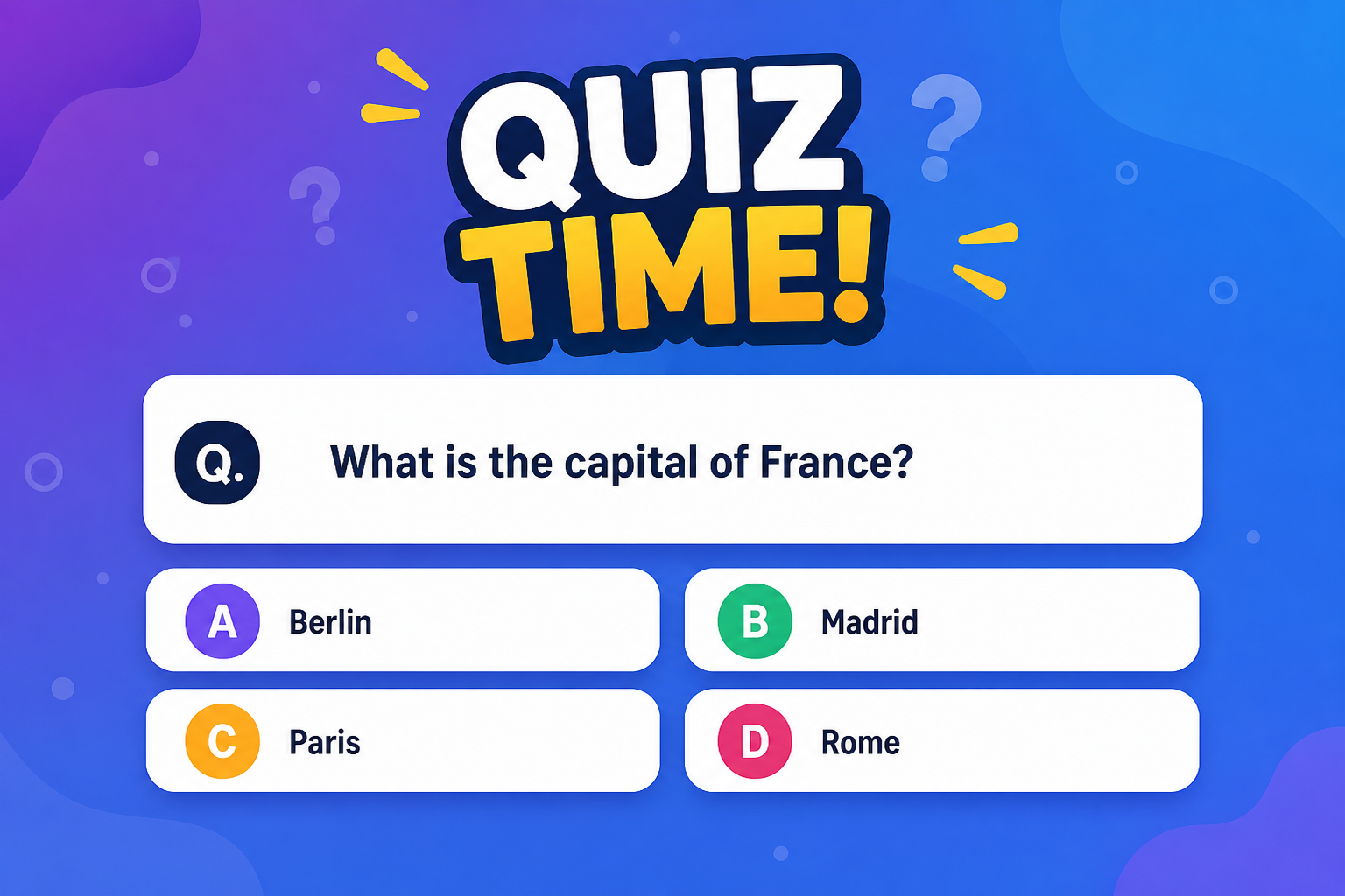 AI Quiz Question Generator         